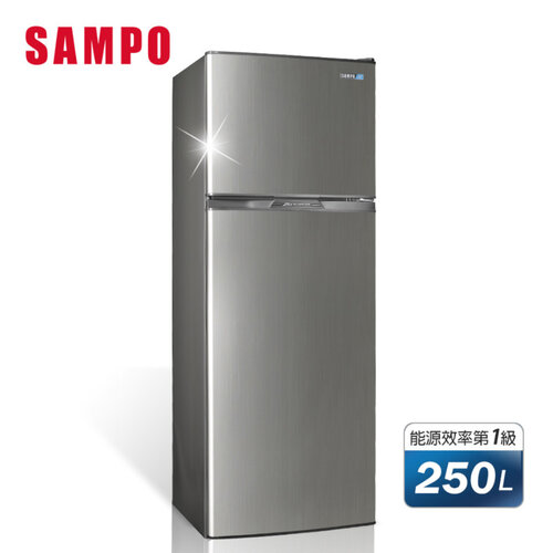 【原廠福利品】【SAMPO聲寶】250公升一級變頻雙門電冰箱 SR-A25D(G)