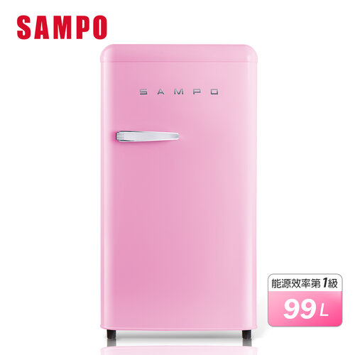 【SAMPO聲寶】99公升一級能效歐風美型單門小冰箱 SR-C10(P)