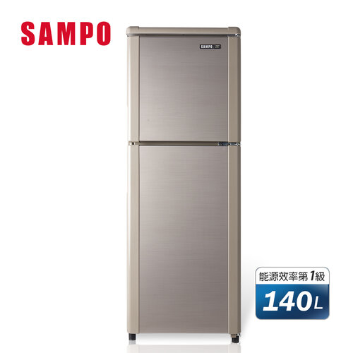 【SAMPO聲寶】140公升一級能效經典品味系列定頻雙門冰箱 SR-C14Q(Y9)