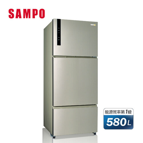 【SAMPO聲寶】580公升一級變頻全平面鋼板三門電冰箱 SR-B58DV(Y6)