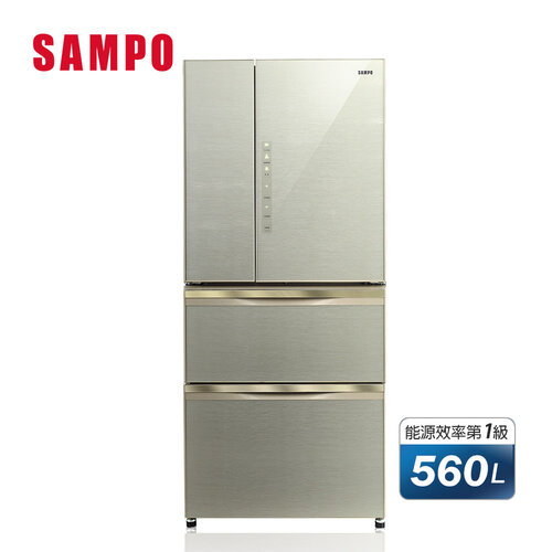 【SAMPO聲寶】560公升一級變頻四門玻璃冰箱 SR-A56GDD(Y7)