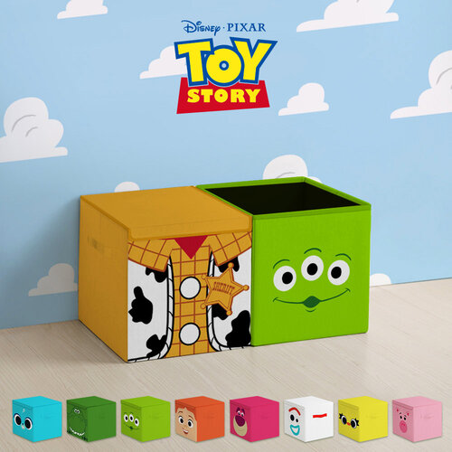 【迪士尼】玩具總動員方形收納箱收納盒 置物箱