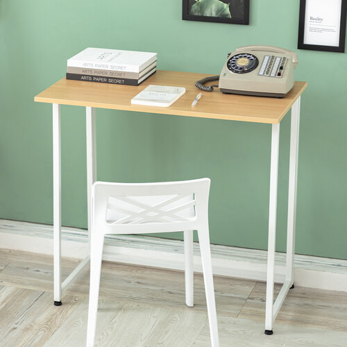 樂嫚妮 免組裝折疊工作桌/E1板材辦公書桌-寬80cm-(4色)