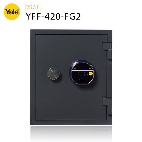 【Yale 耶魯】YFF-420-FG2 指紋/密碼觸控防火款保險箱/櫃