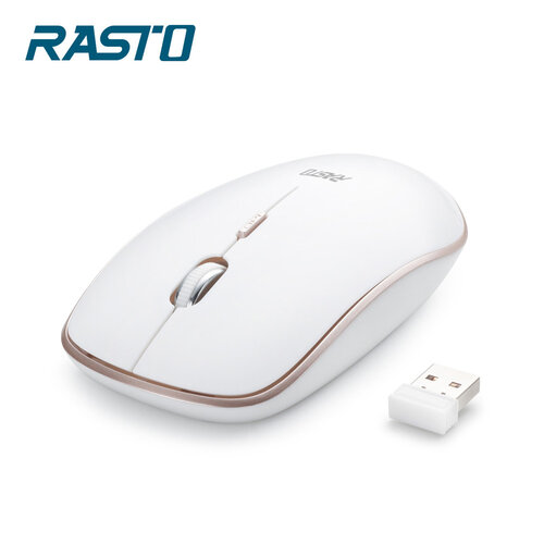 RASTO RM1 薄。四鍵式超靜音無線滑鼠