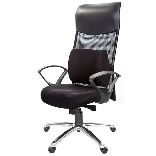 GXG 高背泡棉座 電腦椅 (D字扶手/鋁腳) TW-8130 LUA4