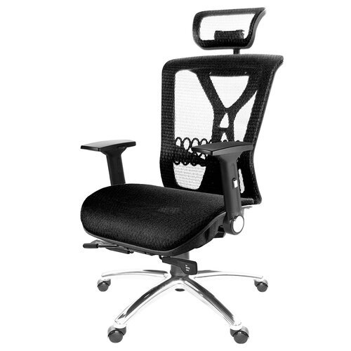 GXG 高背全網 電腦椅 (摺疊滑面手/鋁腳) TW-8094 LUA1J