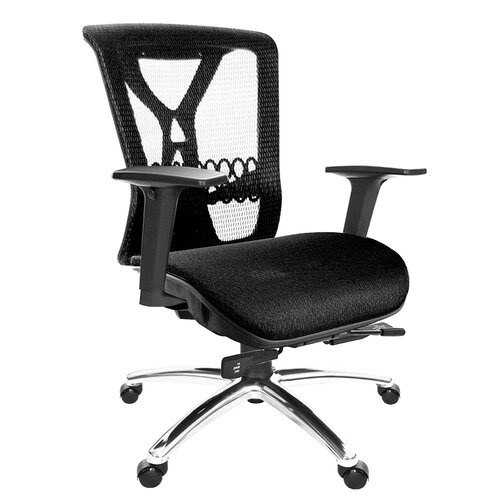 GXG 短背全網 電腦椅 (2D升降扶手/鋁腳) TW-8094 LU2