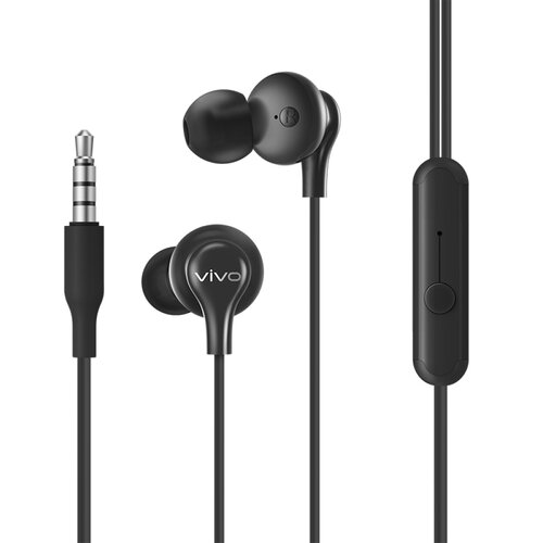 VIVO 原廠 XE110 入耳式 3.5mm 線控耳機 黑 (盒裝)