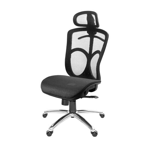 GXG 高背全網 電腦椅 (鋁腳/無扶手) TW-091 LUANH