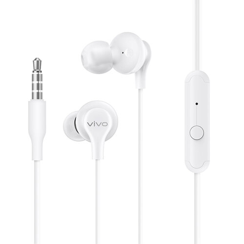 VIVO 原廠 XE110 入耳式 3.5mm 線控耳機 白 (盒裝)
