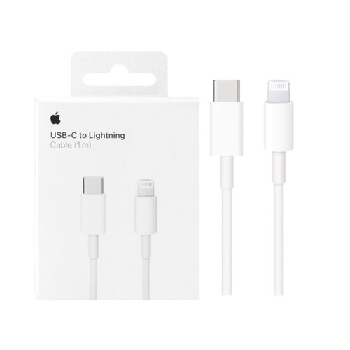 Apple原廠 iphone 13系列 USB-C 對 Lightning 連接線 - 1M 白 (MMOA3FE/A)