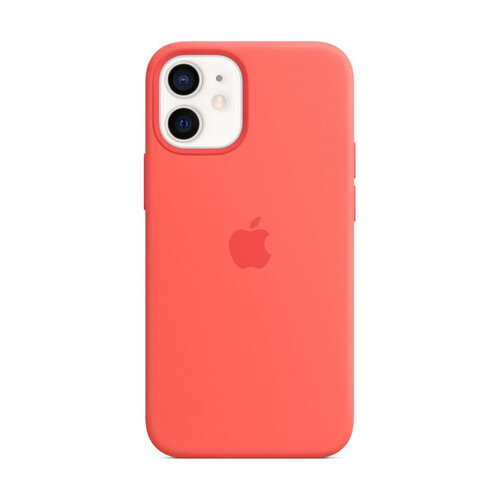 Apple 原廠 iPhone 12 mini MagSafe Silicone Case 矽膠保護殼 粉橘色