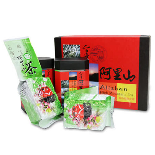 台灣茗茶 阿里山高山茶2入禮盒(附提袋)
