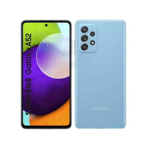 SAMSUNG Galaxy A52 5G 原廠矽膠薄型背蓋 藍 (台灣公司貨)
