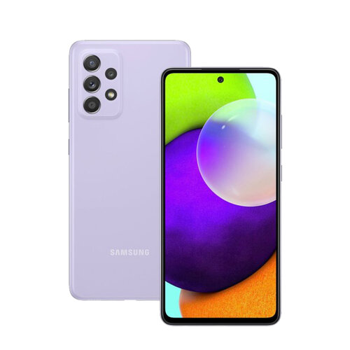 SAMSUNG Galaxy A52 5G 原廠矽膠薄型背蓋 紫 (台灣公司貨)