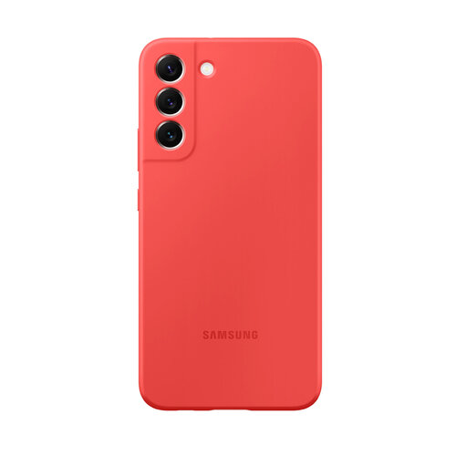 SAMSUNG Galaxy S22+ 5G 原廠矽膠薄型背蓋 珊瑚紅