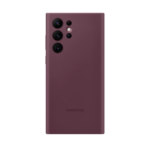 SAMSUNG Galaxy S22 Ultra 5G 原廠矽膠薄型背蓋 勃根地紅