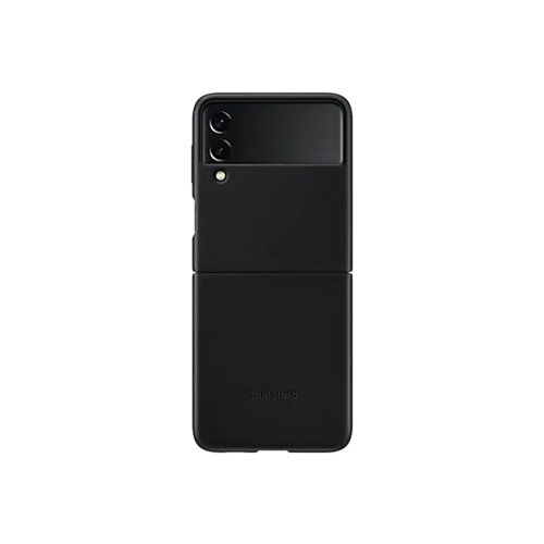 SAMSUNG Galaxy Z Flip3 5G 原廠皮革背蓋 黑
