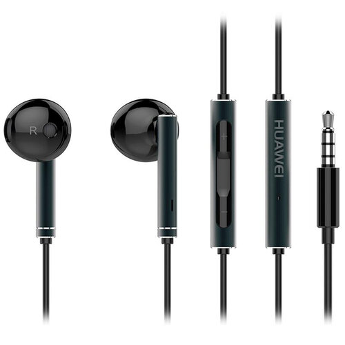 HUAWEI 華為 原廠 新版_全金屬半入耳式耳機 AM116 黑 (盒裝)