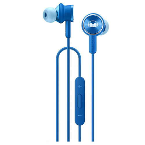 榮耀honor x 魔聲MONSTER 第二代 原廠入耳式耳機 AM17 藍 (台灣公司貨-盒裝)