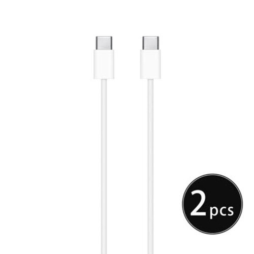 【2入組 - APPLE適用】USB-C to USB-C 充電連接線 - 1M (適用iPad Pro、iPad Air)