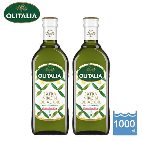 義大利【Olitalia奧利塔】冷壓特級橄欖油 (1000ml/瓶)×2瓶，免運