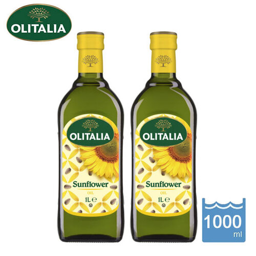 【Olitalia奧利塔】葵花油1000mlx2瓶