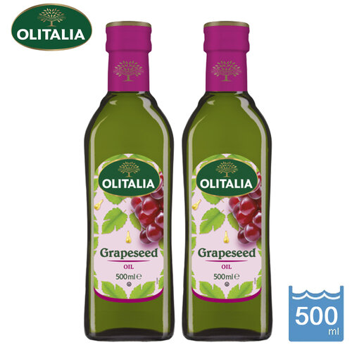 義大利【Olitalia 奧利塔】葡萄籽油 (500ml*2瓶)