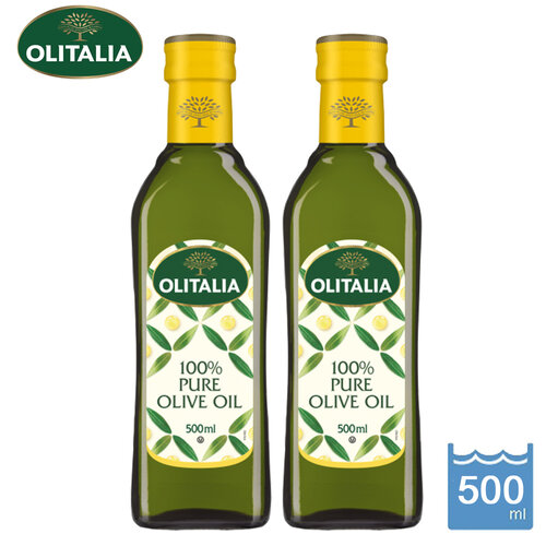 義大利【Olitalia奧利塔】純橄欖油 (500ml/瓶)2瓶