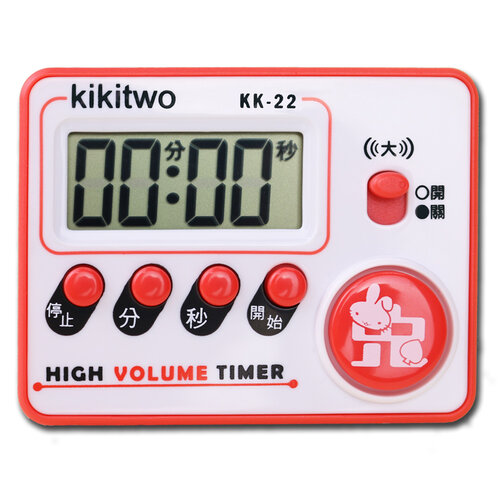 Kikitwo 極簡大字幕大鈴聲正倒數計時器KK22
