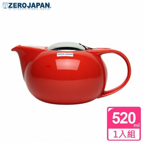 ZERO JAPAN 嘟嘟陶瓷壺520cc 蕃茄紅