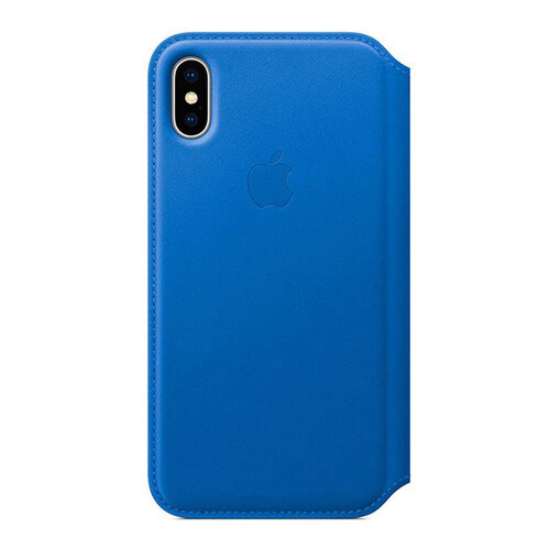 Apple 原廠 iPhone X Leather Folio 皮革雙面夾 電子藍 (台灣公司貨)