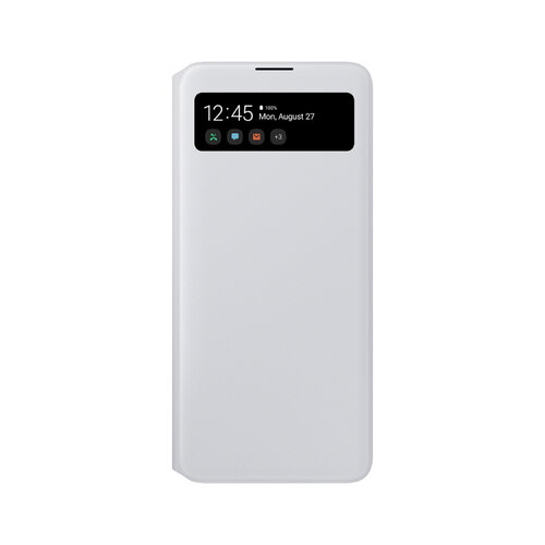 SAMSUNG Galaxy A71 S View 原廠透視感應皮套 白 (台灣公司貨)