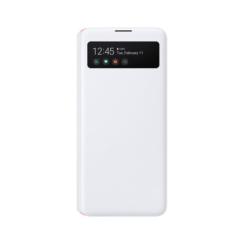 SAMSUNG Galaxy A51 5G 原廠透視感應皮套 白 (台灣公司貨)