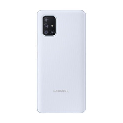 SAMSUNG Galaxy A71 5G 原廠透視感應皮套 白 (台灣公司貨)