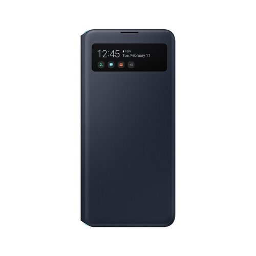 SAMSUNG Galaxy A51 5G 原廠透視感應皮套 黑 (台灣公司貨)