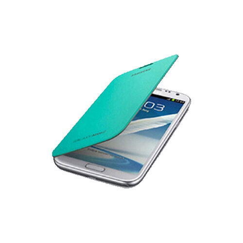 SAMSUNG 三星 Galaxy Note2 N7100 原廠書本式側掀皮套 綠