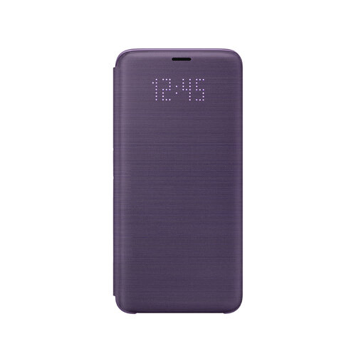 SAMSUNG Galaxy S9 LED 原廠皮革翻頁式皮套 紫 (盒裝)