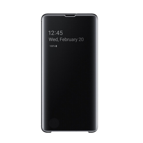 SAMSUNG Galaxy S10+ Clear View 原廠全透視感應皮套 黑 (原廠公司貨)