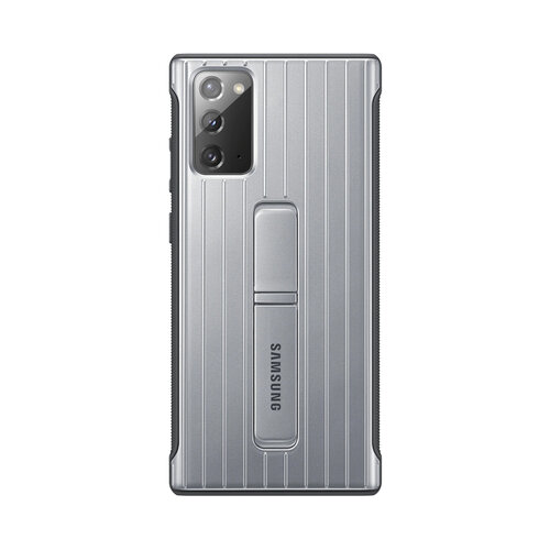 SAMSUNG Galaxy Note20 原廠立架式保護皮套 銀色 (公司貨-盒裝)