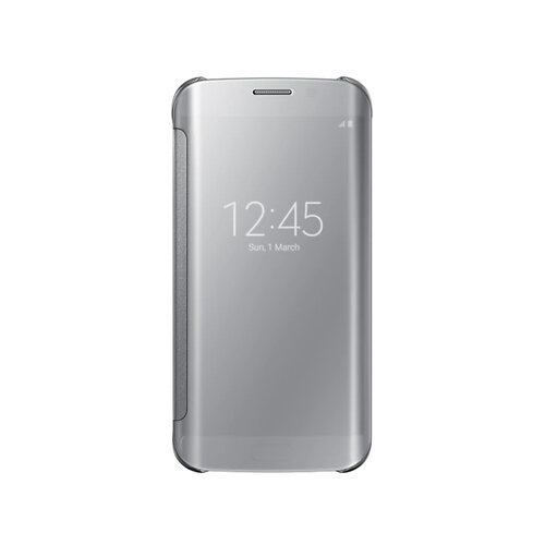 Samsung Galaxy S6 edge Clear View 原廠感應皮套 銀