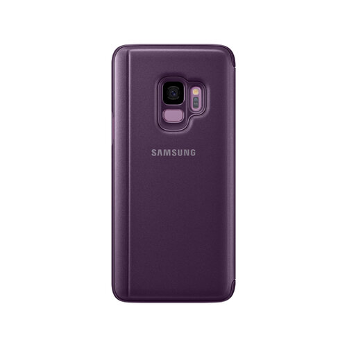 SAMSUNG Galaxy S9 Clear View 原廠全透視感應皮套 紫 (立架式)