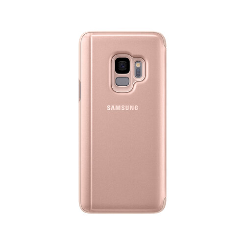 SAMSUNG Galaxy S9 Clear View 原廠全透視感應皮套 金 (立架式)