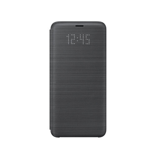 SAMSUNG Galaxy S9 LED 原廠皮革翻頁式皮套 黑 (盒裝)
