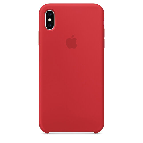 Apple原廠 iPhone Xs Max 適用 Silicone case 矽膠保護套 紅 (公司貨)