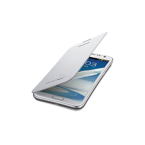 SAMSUNG 三星 Galaxy Note2 N7100 原廠書本式側掀皮套 白