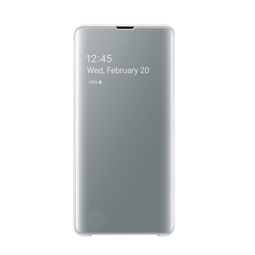 SAMSUNG Galaxy S10+ Clear View 原廠全透視感應皮套 白 (原廠公司貨)