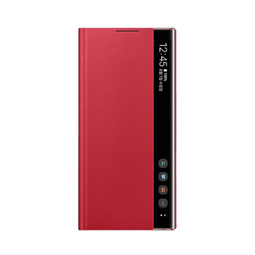 SAMSUNG GALAXY Note10 Clear View 原廠全透視感應皮套 紅 (公司貨-盒裝)