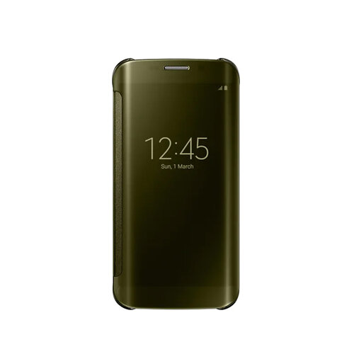Samsung Galaxy S6 edge Clear View 原廠感應皮套 金